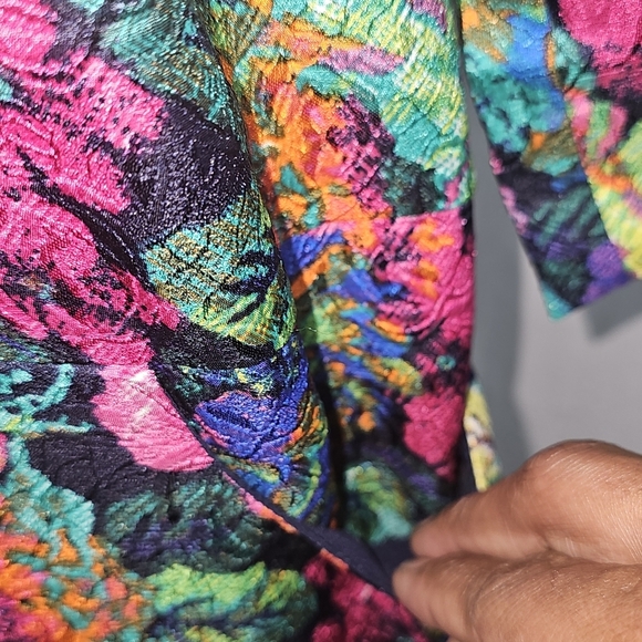 Anthropologie HD In Paris Multicolor Floral Shift Dress Women XXS Front Pockets - Picture 4 of 15